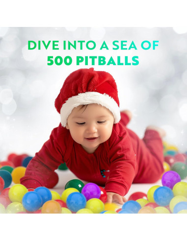 Bolas de Plástico Suave Playz 500 Unidades 8 Colores