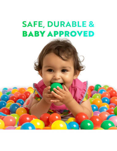 Bolas de Plástico Suave Playz 500 Unidades 8 Colores