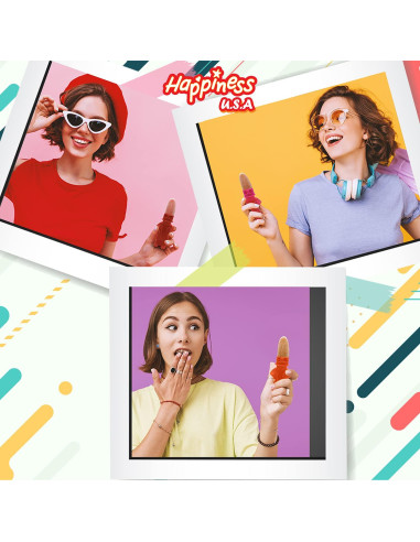 Caramelos Ácidos Happiness USA Sr. Squeezy Pop 12 Piezas