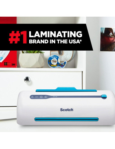 Laminadora Térmica Scotch TL906, 2 Rodillos, 22.86 cm