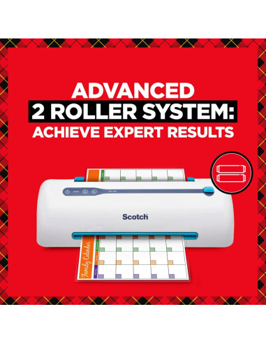 Laminadora Térmica Scotch TL906, 2 Rodillos, 22.86 cm