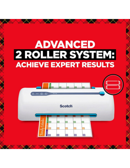 Laminadora Térmica Scotch TL906, 2 Rodillos, 22.86 cm