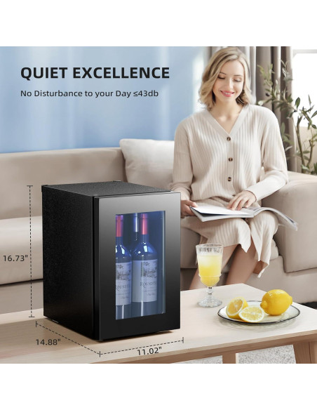 Refrigerador de Vino Encimera Antarctic Star 0.017 m 4 Botellas