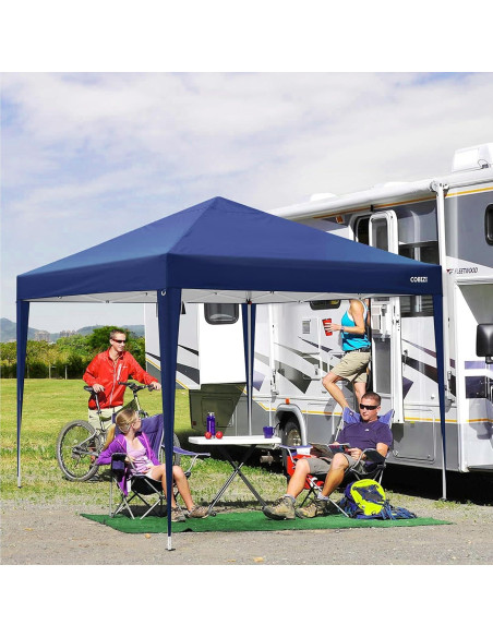 Carpa Plegable COBIZI 10x10m Impermeable con 4 Paredes Laterales