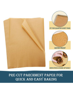 Papel Pergamino Pre-cortado Hiware 200 Hojas 23x33 cm 2