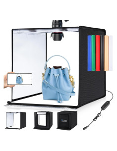 Caja de Luz Fotográfica PULUZ 60x60cm con 6 Fondos y LED