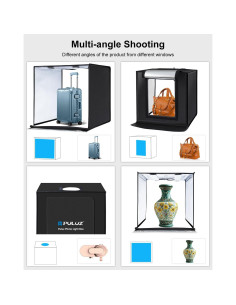 Caja de Luz Fotográfica PULUZ 60x60cm con 6 Fondos y LED 2
