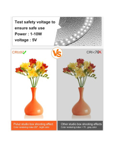 Caja de Luz Fotográfica Plegable Puluz 30x30cm con LED 2