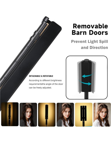 Varita de Luz LED RGB RONKOEN 2800K-10000K Control Remoto