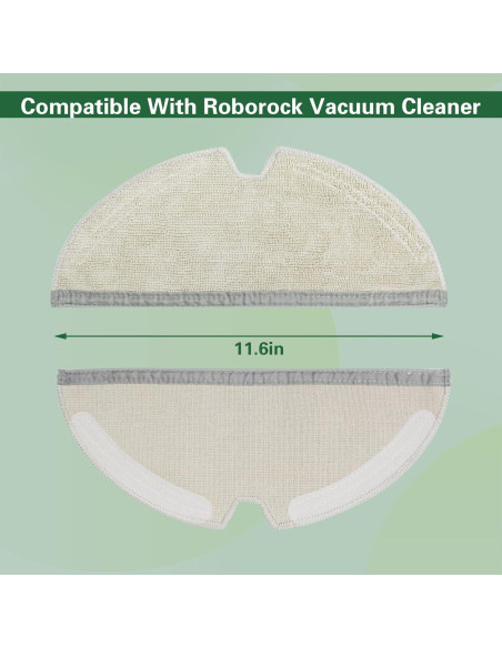Paños de Microfibra Reutilizables VIEWALL para Roborock E/Q/S Series