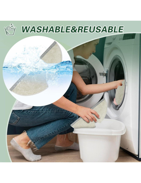 Paños de Microfibra Reutilizables VIEWALL para Roborock E/Q/S Series