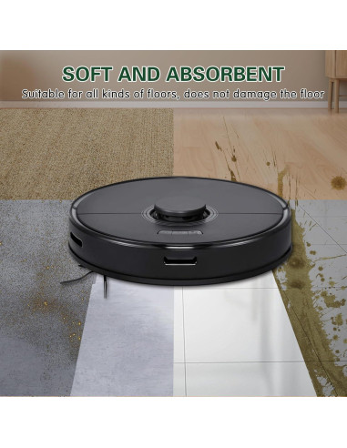 Paños de Microfibra Reutilizables VIEWALL para Roborock E/Q/S Series