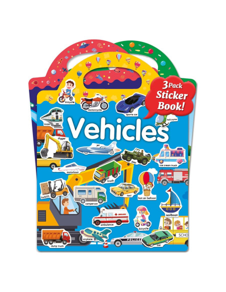 Libros de Pegatinas Reutilizables Benresive 3 Temas para Niños Libros de Pegatinas Reutilizables Benresive 3 Temas para Niños