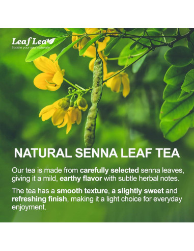 Té de Hoja de Senna LeafLea - 80 Bolsitas Laxante Natural