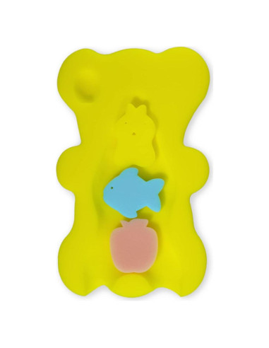 Esponja de Baño Suave HALLO para Bebés Antideslizante Amarillo