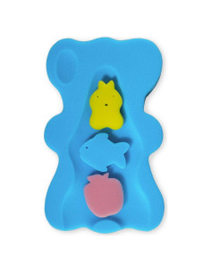 Esponja de Baño Antideslizante para Bebés Azul 49x30cm
