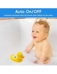Termómetro de baño B&H Pato Digital Flotante Seguro 2