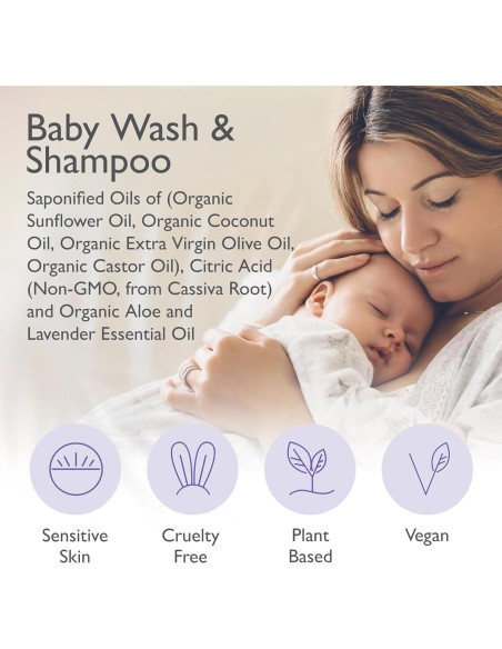 Champú y Gel de Baño para Bebés SoCal Suds 354ml Lavanda