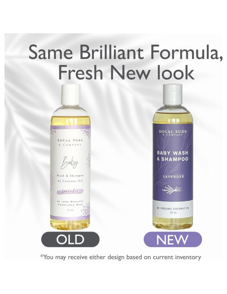 Champú y Gel de Baño para Bebés SoCal Suds 354ml Lavanda