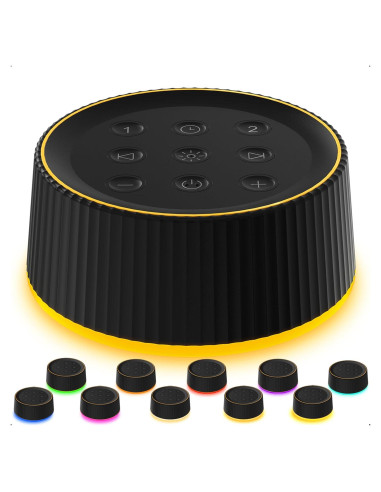 Máquina de Sonido Blanco BGOVERSS con 26 Sonidos y Luz Nocturna