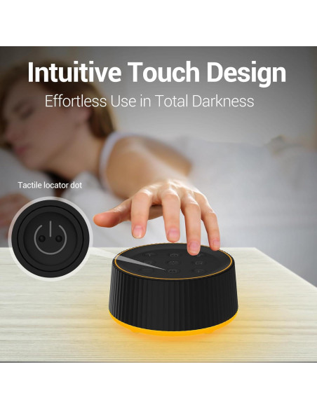 Máquina de Sonido Blanco BGOVERSS con 26 Sonidos y Luz Nocturna