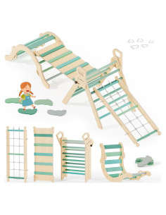 Conjunto de Escalada Montessori BlueWood 10 en 1 - Bosque Esmeralda