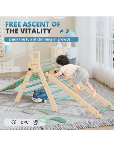 Conjunto de Escalada Montessori BlueWood 10 en 1 - Bosque Esmeralda