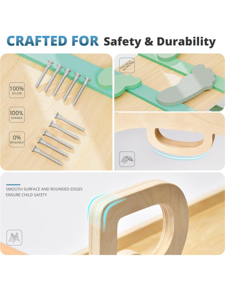 Conjunto de Escalada Montessori BlueWood 10 en 1 - Bosque Esmeralda