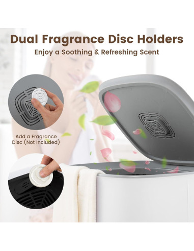 Calentador de Toallas Giantex 40L con Temporizador y Apagado Automático