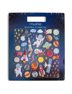 Set de Stickers Reutilizables Mushie Espacio 40+ Stickers