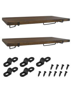 Estantes de Madera G.CORE 2 Pack para Tablero Perforado 36x18.5cm