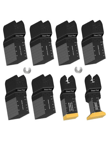100 Cuchillas de Sierra Oscilante Titanio TrivdPro para Madera Metal