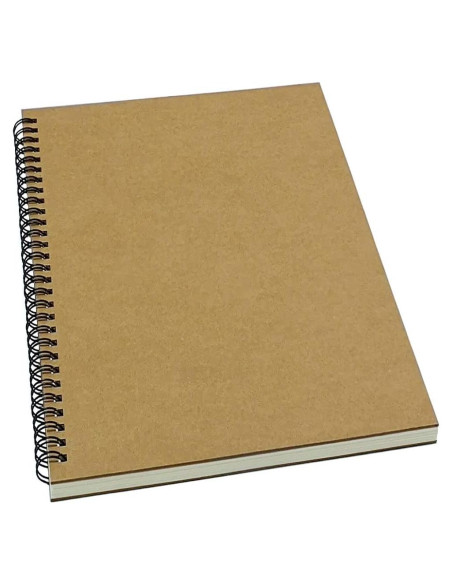 Cuaderno Espiral YUREE B5 Cubierta Dura Kraft 70 Hojas