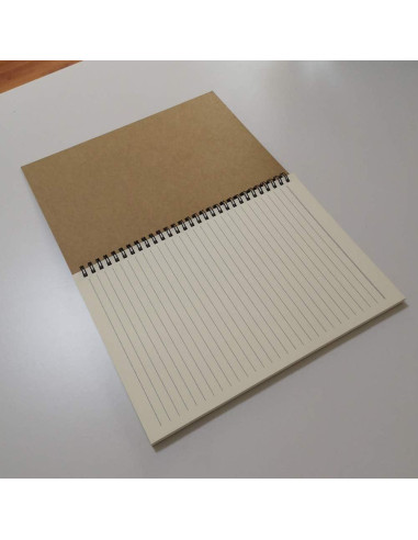 Cuaderno Espiral YUREE B5 Cubierta Dura Kraft 70 Hojas