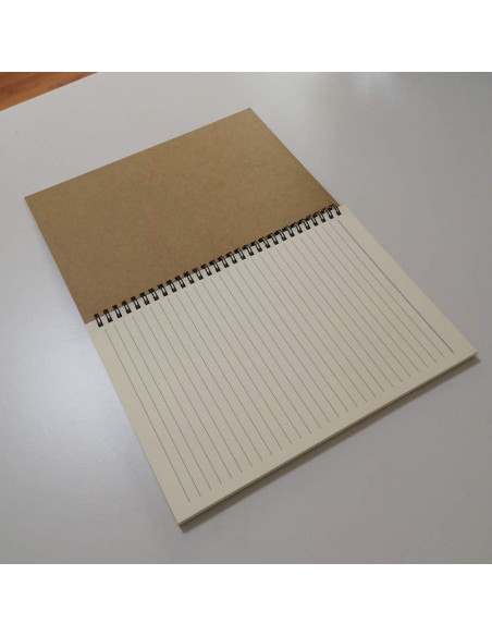Cuaderno Espiral YUREE B5 Cubierta Dura Kraft 70 Hojas