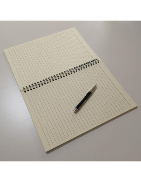Cuaderno Espiral YUREE B5 Cubierta Dura Kraft 70 Hojas