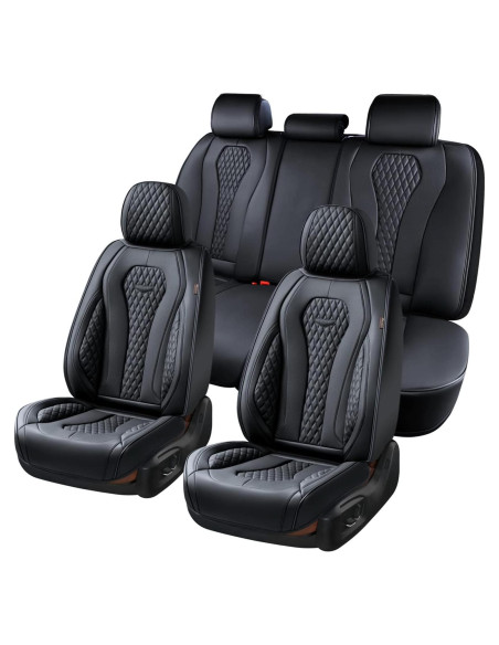 Cubiertas de Asientos Coverado SCU018 Juego Completo Negro