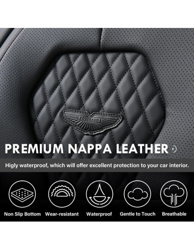 Cubiertas de Asientos Coverado SCU018 Juego Completo Negro