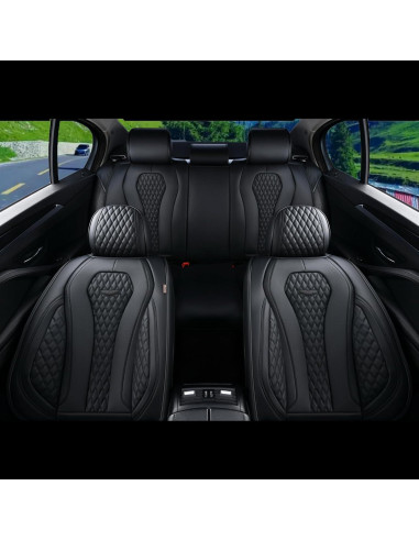Cubiertas de Asientos Coverado SCU018 Juego Completo Negro