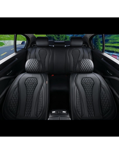 Cubiertas de Asientos Coverado SCU018 Juego Completo Negro