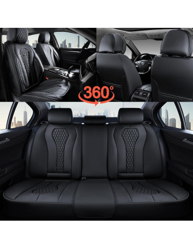 Cubiertas de Asientos Coverado SCU018 Juego Completo Negro