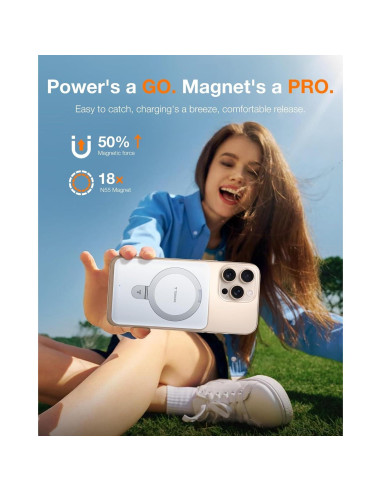 Cargador Portátil Magnético TORRAS EasyGo 5000mAh Blanco