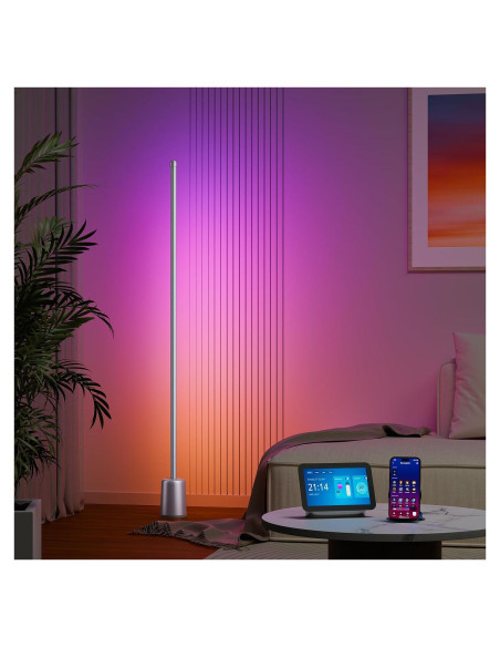 Lámpara de Esquina LED Ailofy 1500lm RGBW Control App Alexa