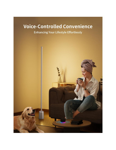 Lámpara de Esquina LED Ailofy 1500lm RGBW Control App Alexa