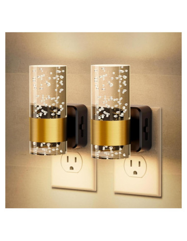 Luz Nocturna LED JandCase 3000K Regulable 2 Paquete