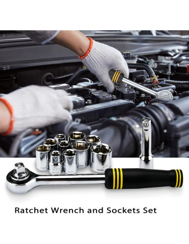 Kit de Herramientas DOWELL 61 Piezas Mecánicas con Caja