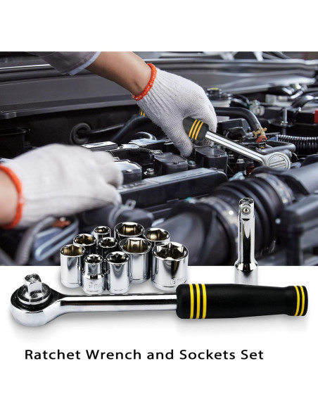 Kit de Herramientas DOWELL 61 Piezas Mecánicas con Caja