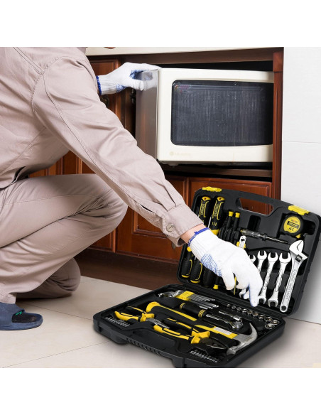 Kit de Herramientas DOWELL 61 Piezas Mecánicas con Caja