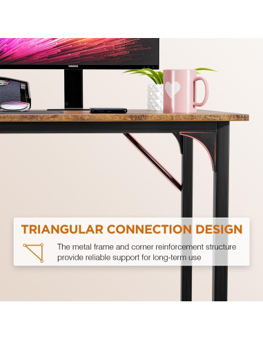 Escritorio de Computadora PayLessHere 81 cm Marrón Resistente