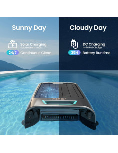Robot Limpiador de Piscina Solar AIPER Surfer S2 5.7kg 2